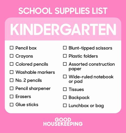 Back to School Supplies List Best School Shopping Checklist