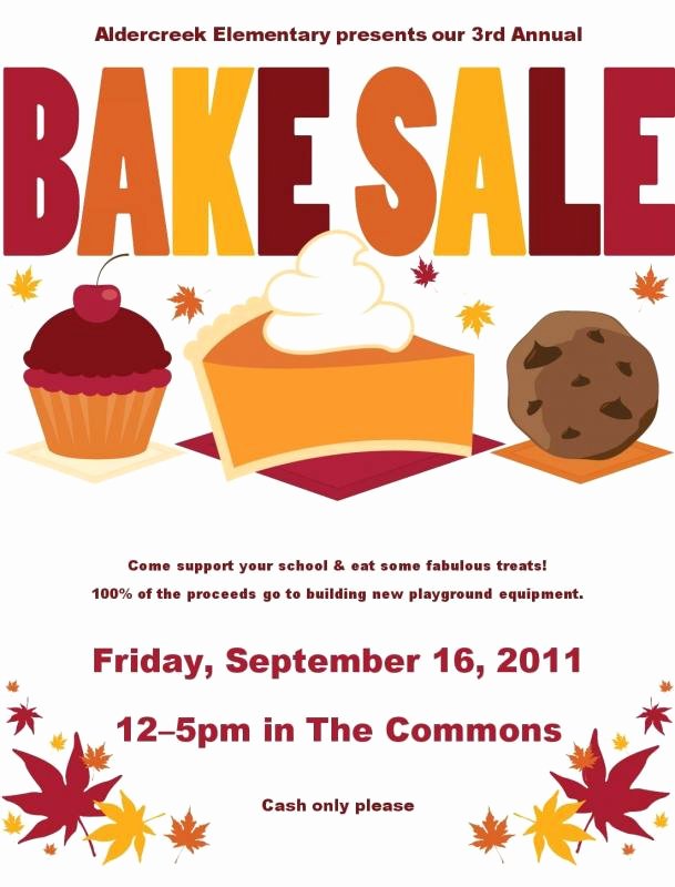 bake sale flyer template