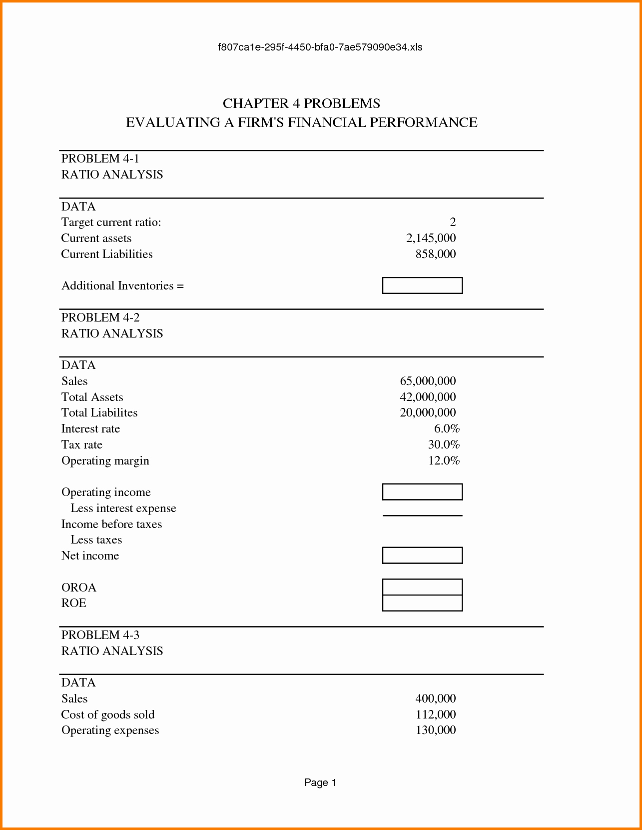 Balance Sheet and In E Statement Template