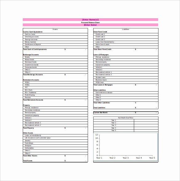Balance Sheet Templates 18 Free Word Excel Pdf