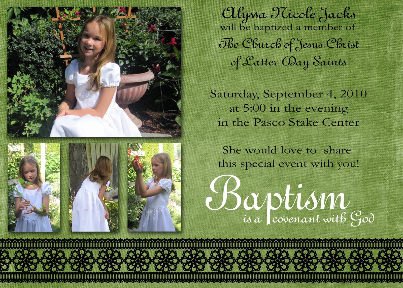 Baptism Invitation Baptism Invitation Card New