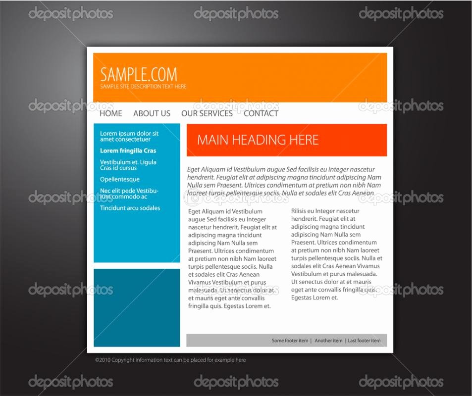Basic HTML Page Template