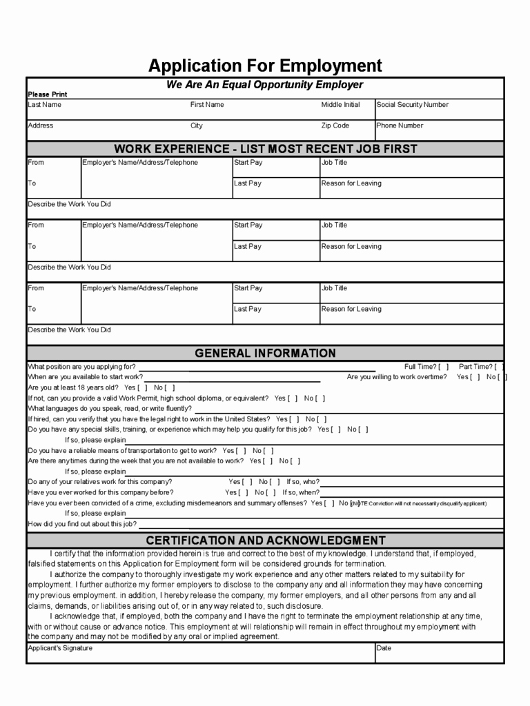 Basic Job Application form 5 Free Templates In Pdf Word
