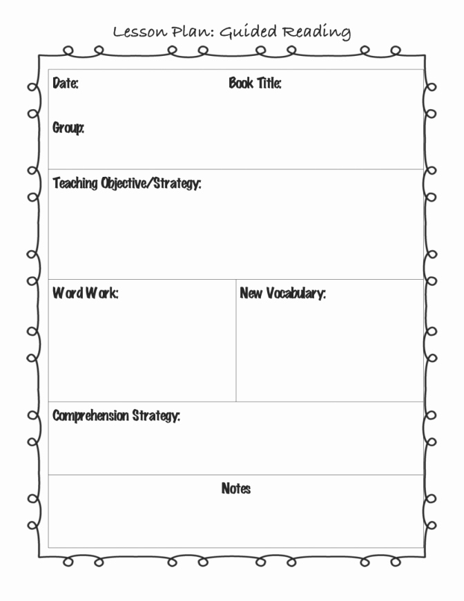 Basic Lesson Plan Template Word Templates Station