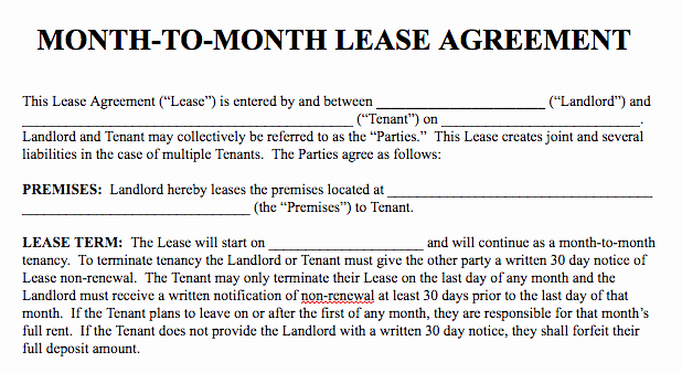 Basic Rental Agreement In A Word Document for Free