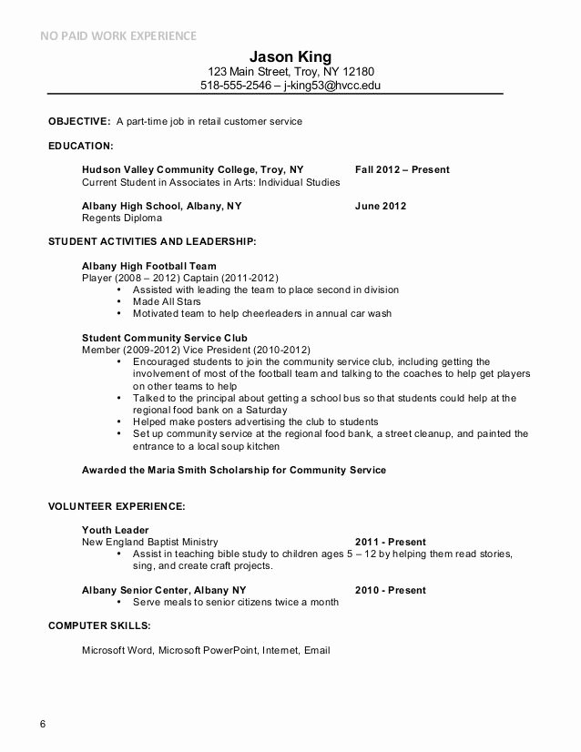 Basic Resume Examples for Part Time Jobs Google Search