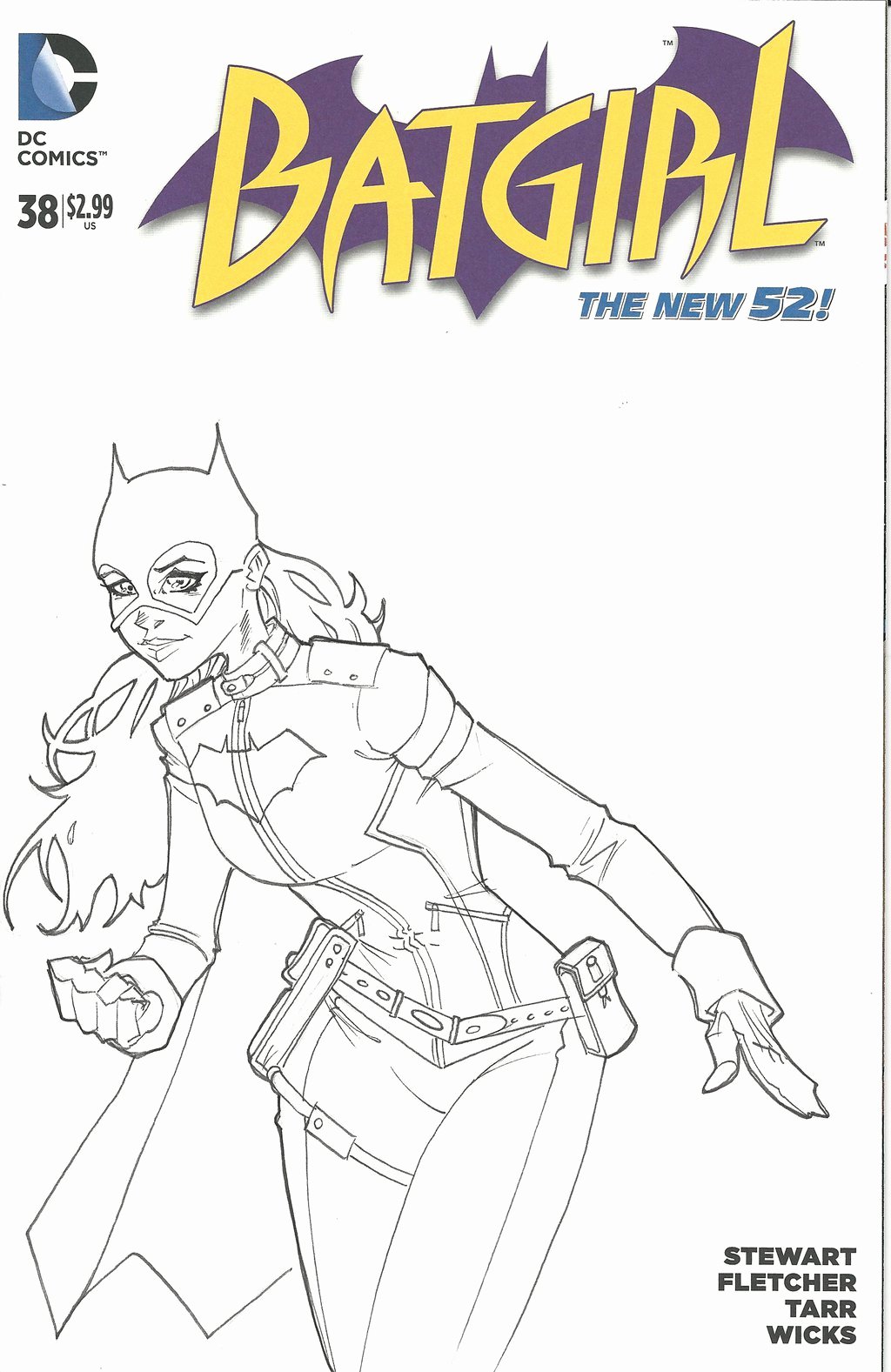 Batgirl Sketch Cover by Brianvander On Deviantart