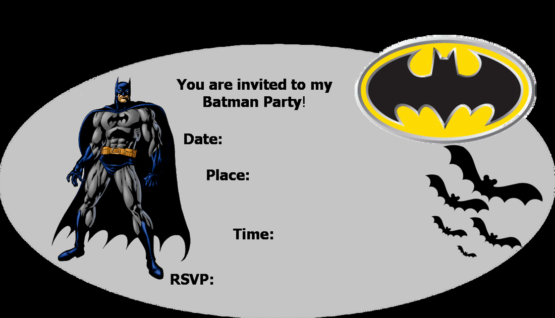 batman party invitations template