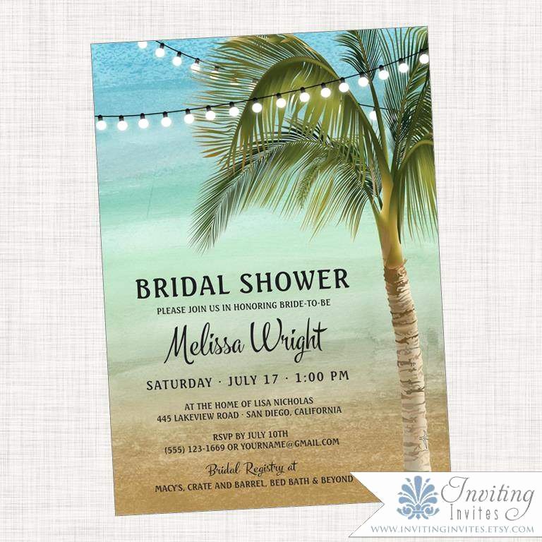 Beach Wedding Invitation Templates