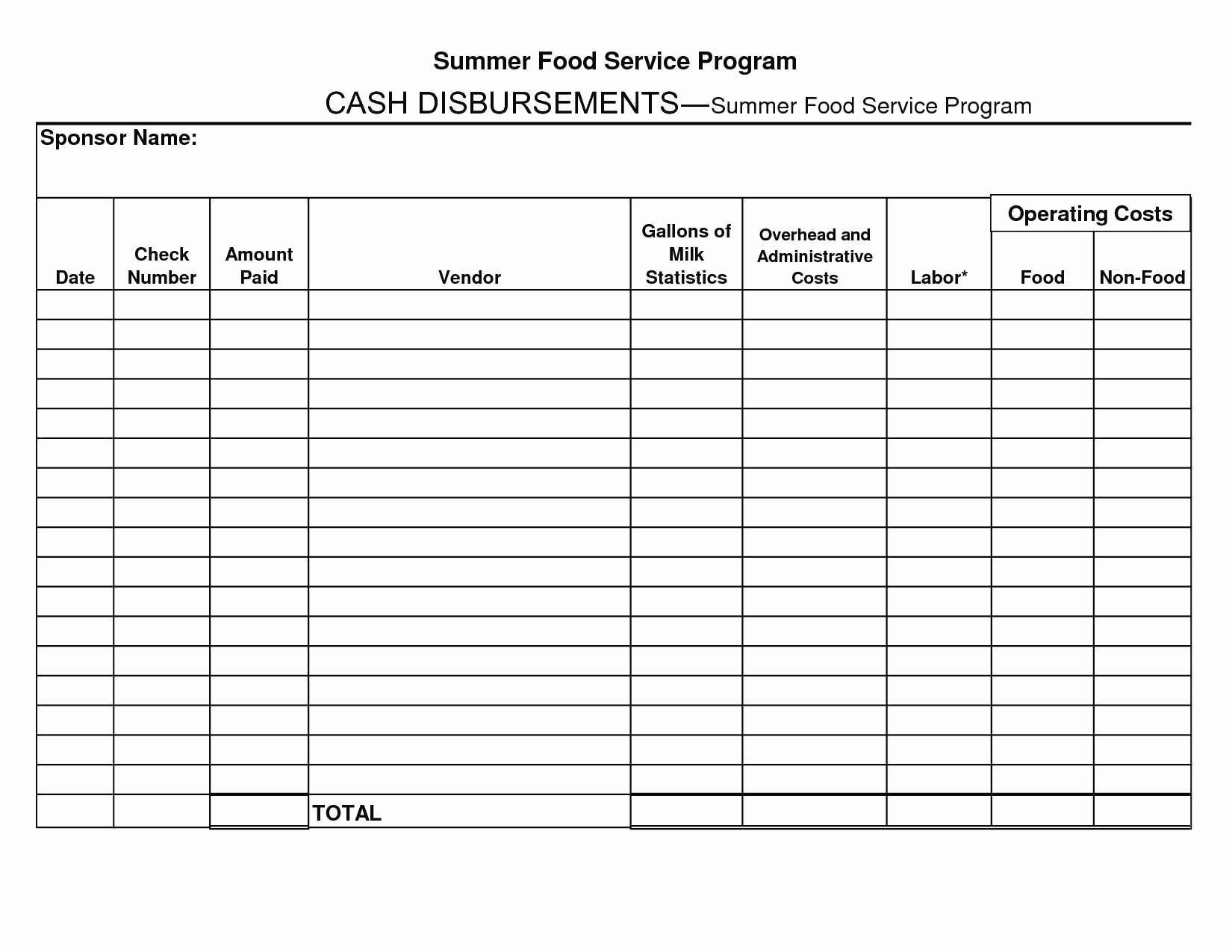Beautiful Blank Check Templates for Excel