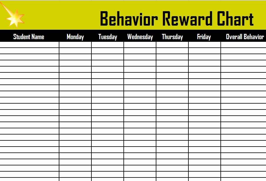 Behavior Reward Chart