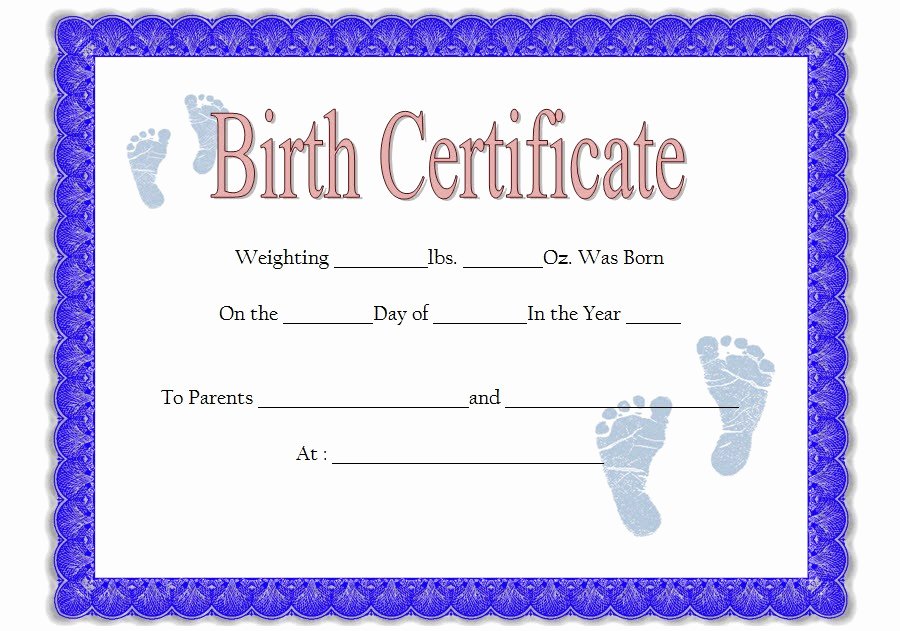 Best 10 Fillable Birth Certificate Templates