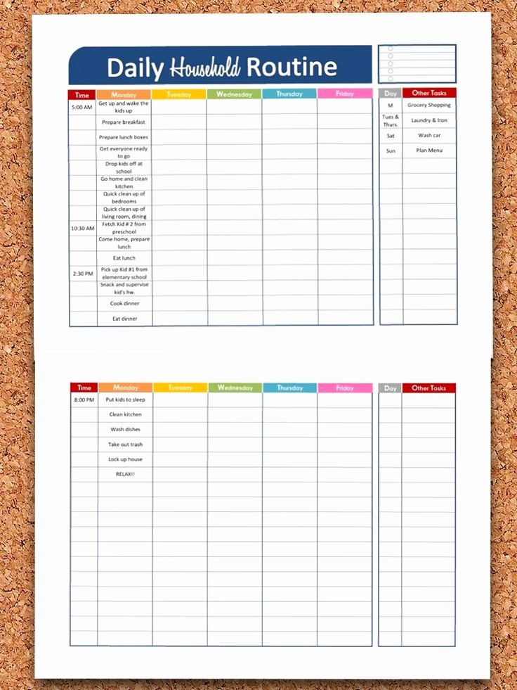 Best 25 Daily Routine Chart Ideas On Pinterest