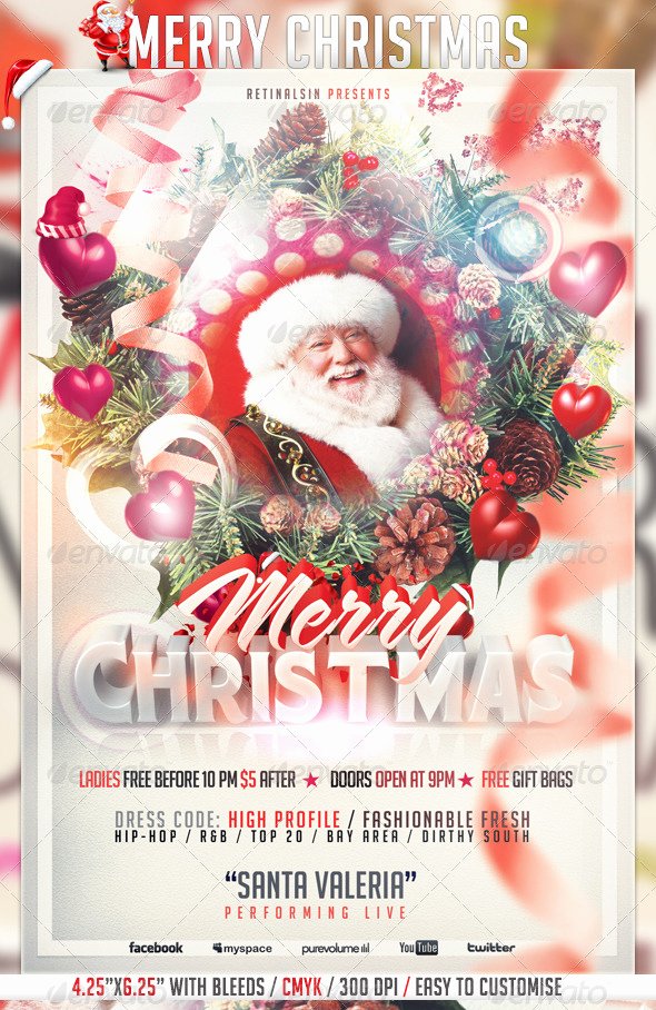Best Christmas Flyer Templates for 2012 56pixels