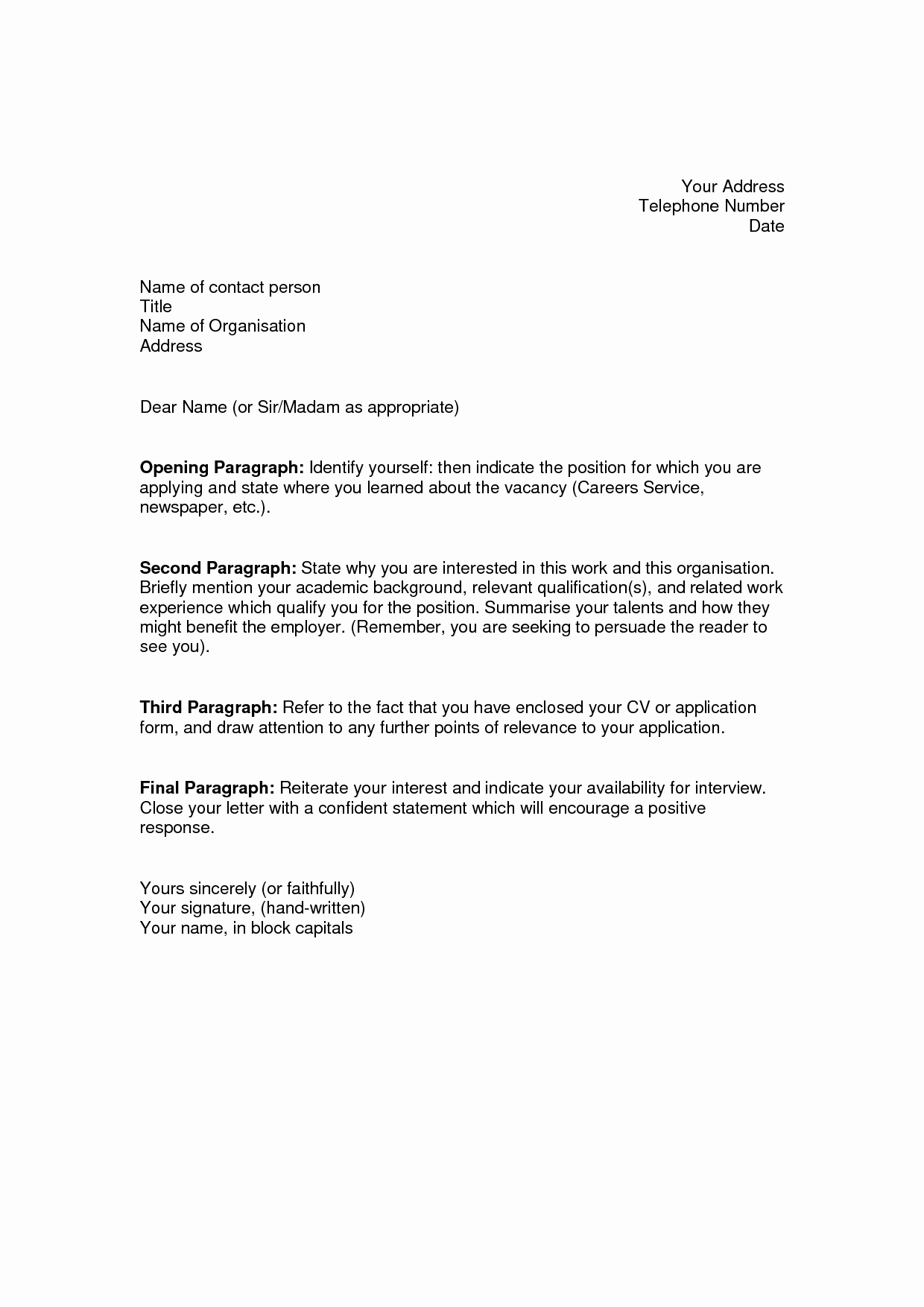 Best Cover Letter Examples