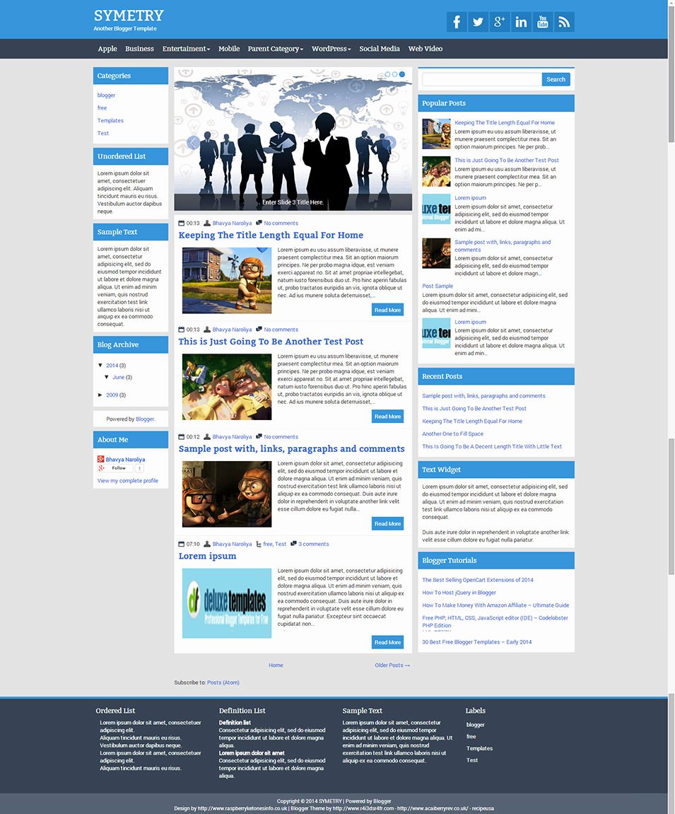 Best Free 3 Column Blog Templates &amp; themes