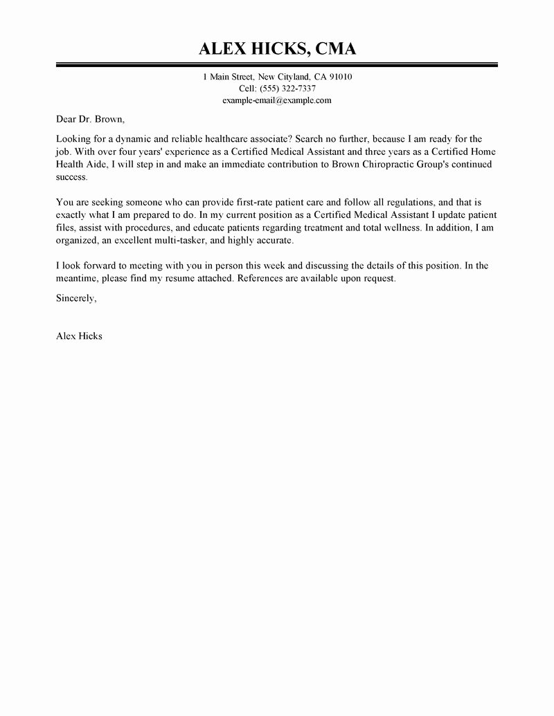 Best Healthcare Cover Letter Examples