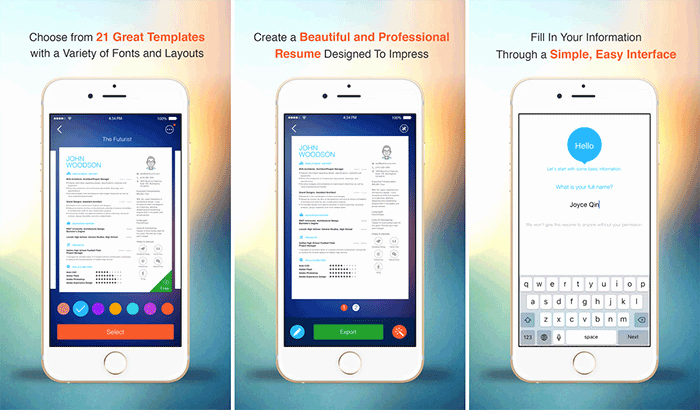 Best iPhone Ipad Apps to Create Your Résumé to Land the