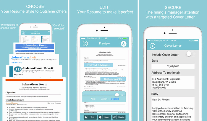 Best iPhone Ipad Apps to Create Your Résumé to Land the