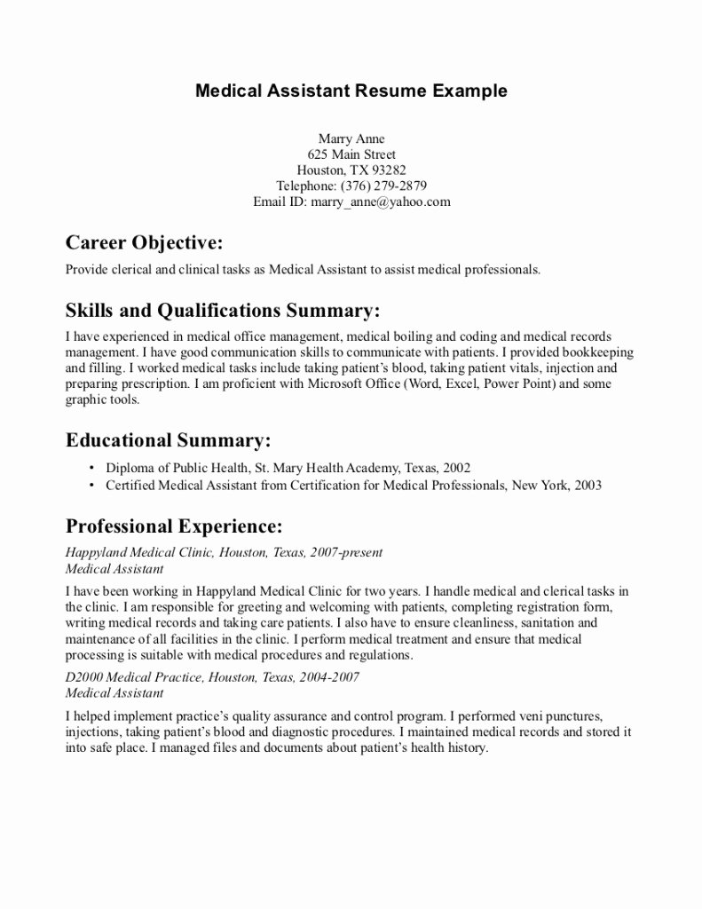 Best Medical assistant Resumes for 2017 – Perfect Resume