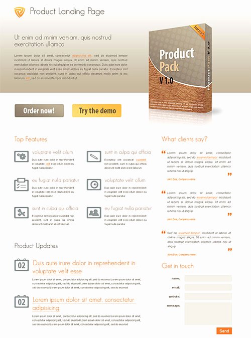 Best Of Free Web Landing Page Templates
