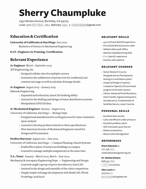 Best One Page Resume