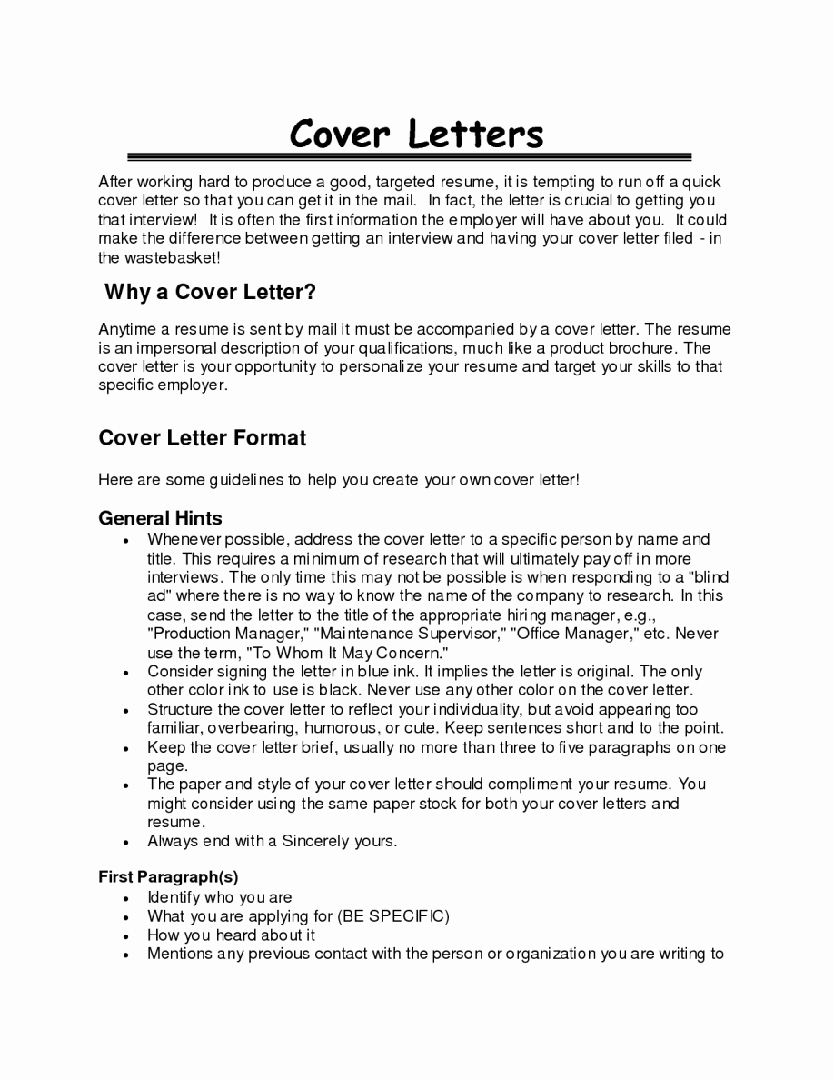 Best Opening Statement Cover Letter