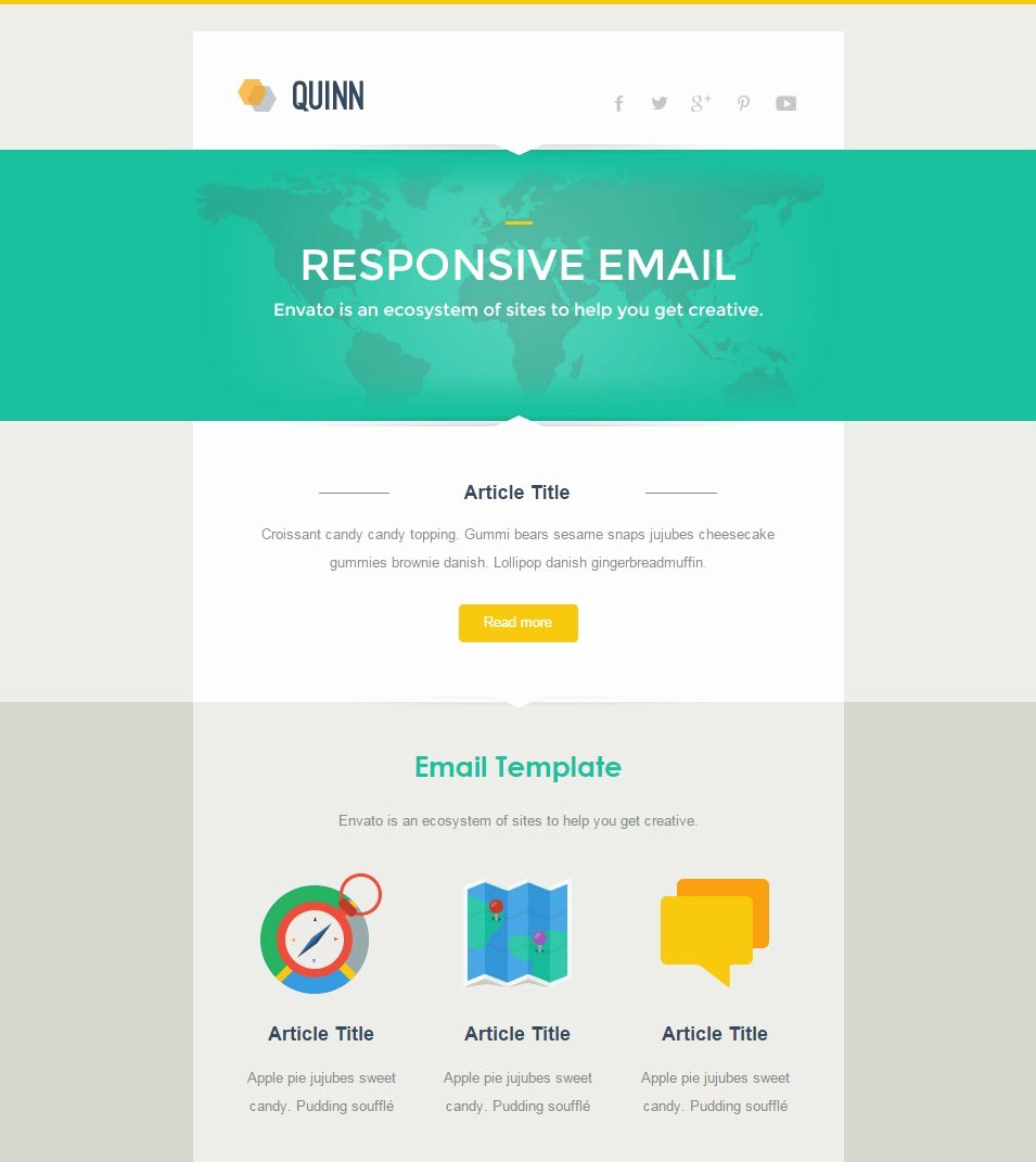 Best Responsive Email Template 28 Free Psd Eps Ai