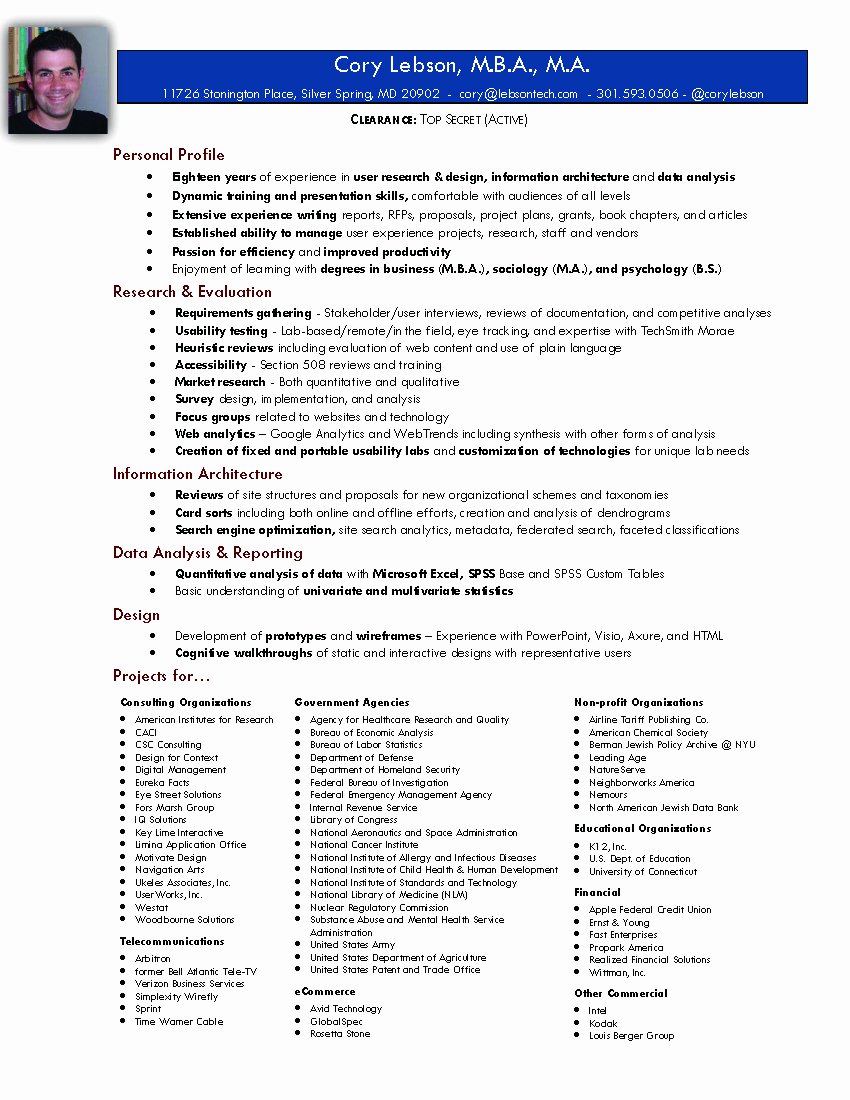 Best Resume for Management Position – Profesional Resume