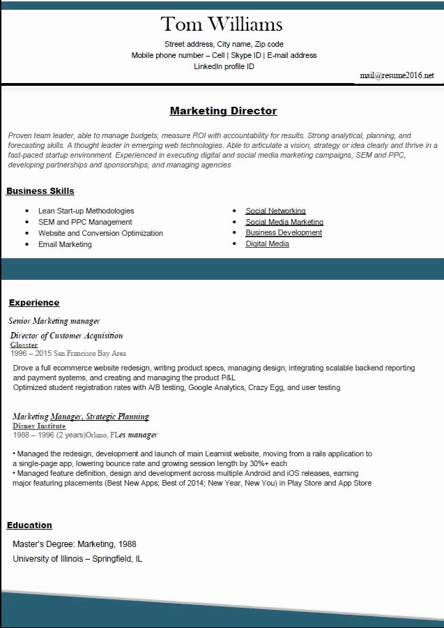 Best Resume format 2016 2017 How to Land A Job In 10
