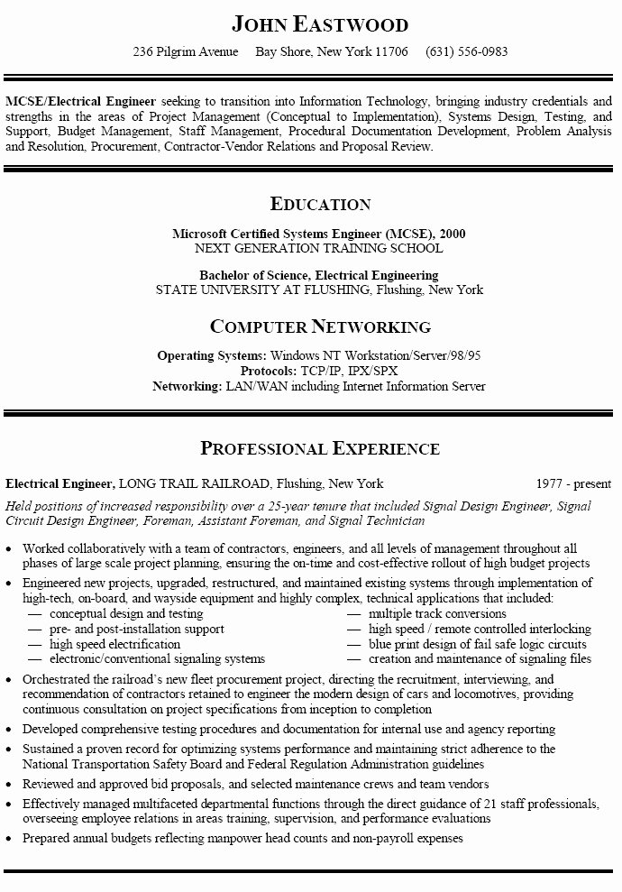 best resume format career change