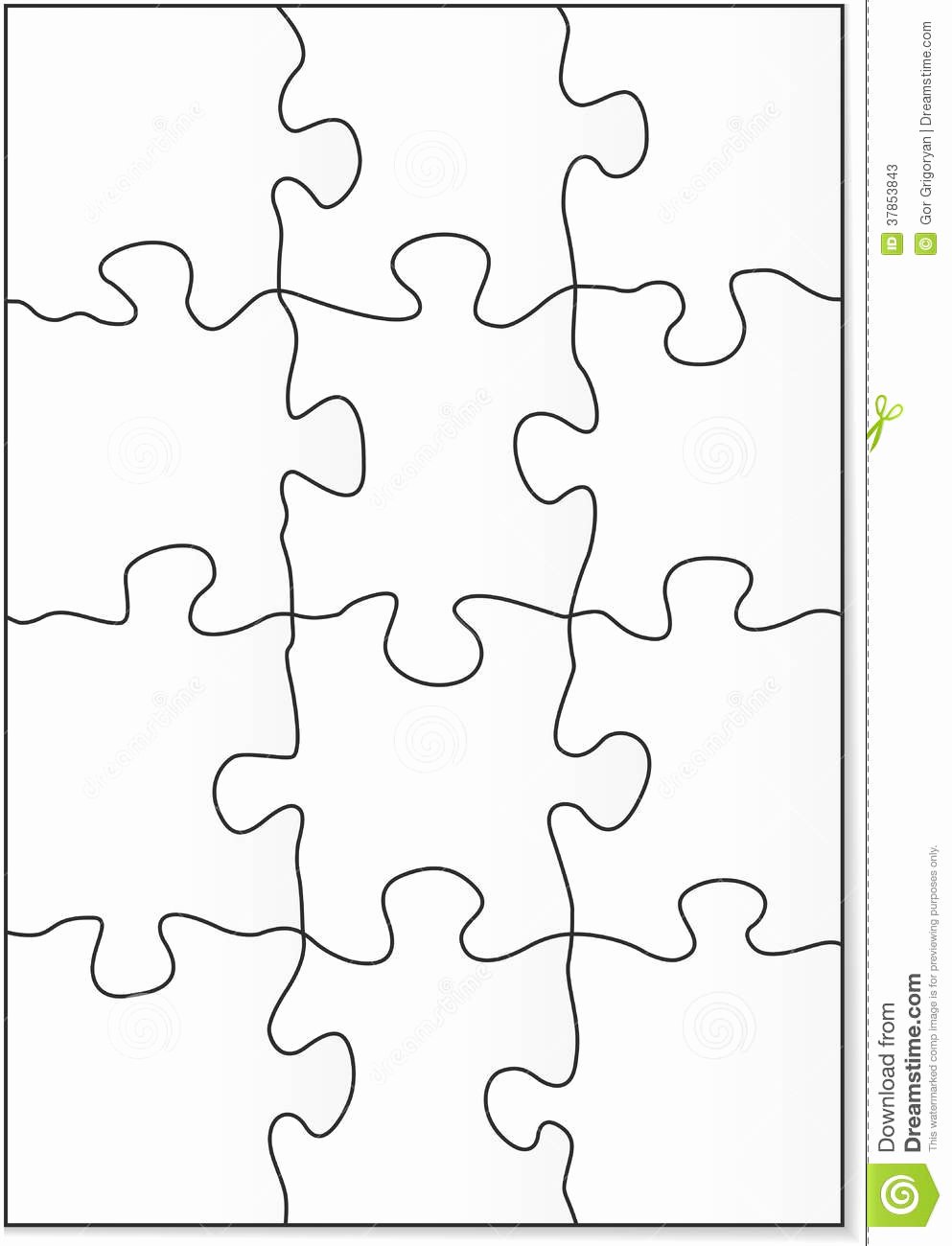 Best S Of 12 Piece Jigsaw Puzzle Template 12 Piece