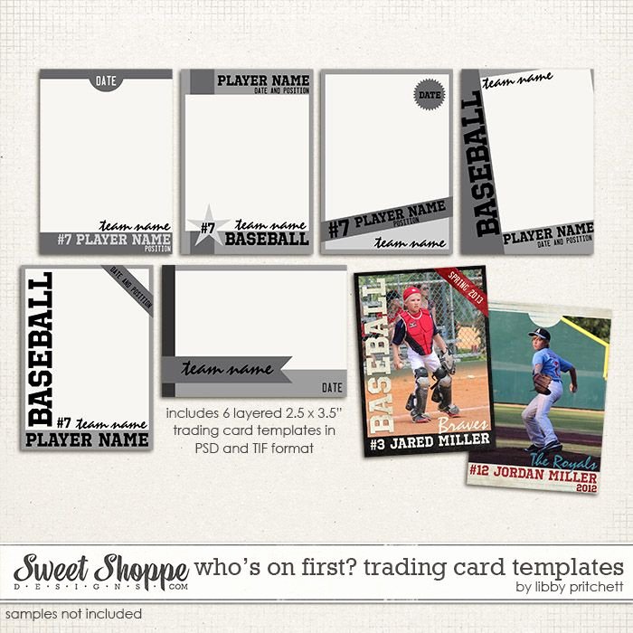 Best S Of Baseball Trading Card Template Printable