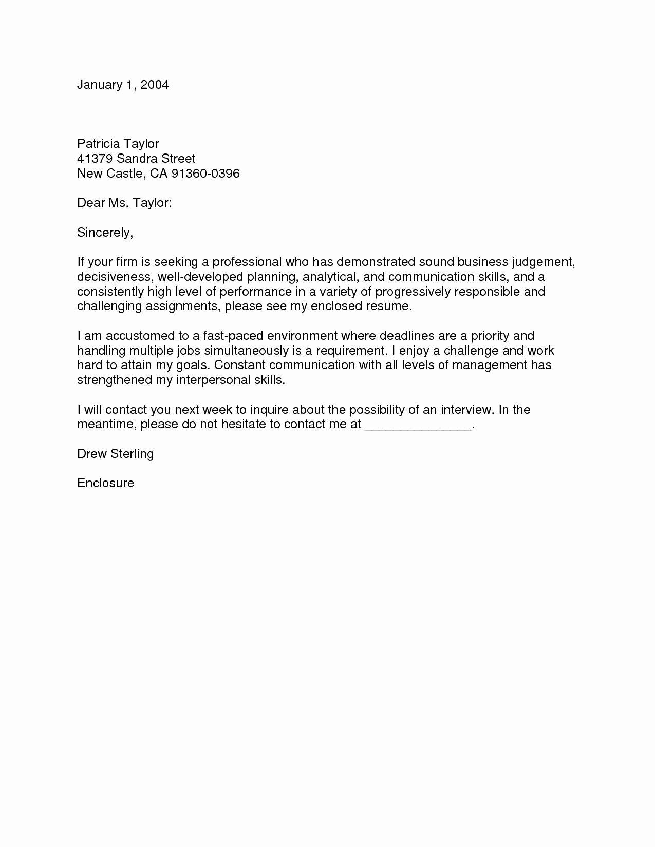 Best S Of Business Cover Letter Template Business