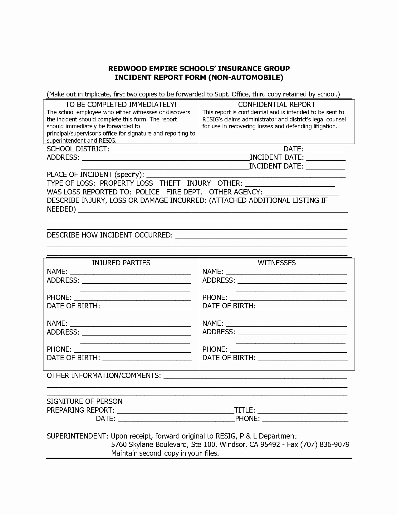 Best S Of Create An Incident Report form Medical