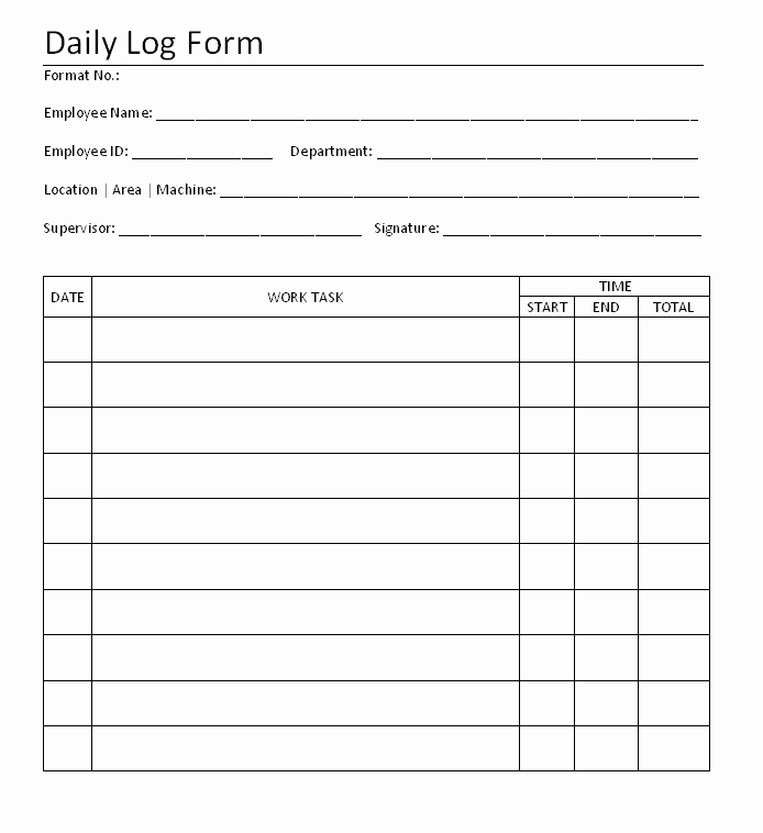 Best S Of Daily Log Examples Daily Log Book
