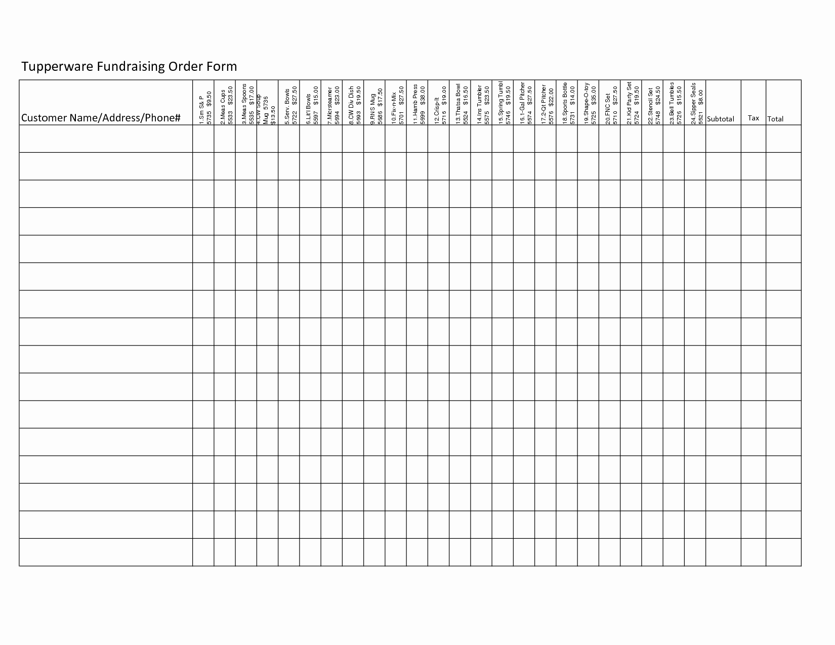 Best S Of Editable Fundraising order form