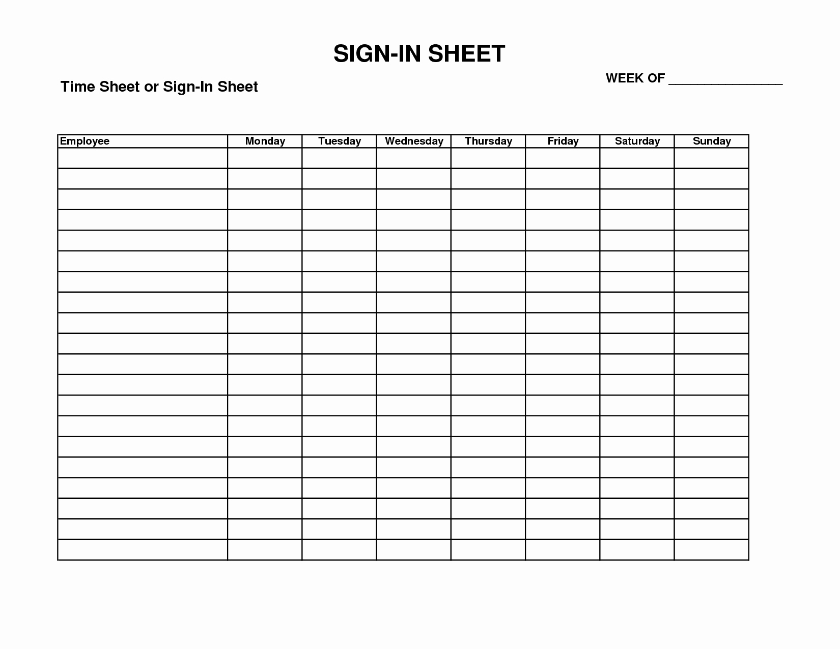 Best S Of Employee Sign In Sheet form Employee Sign