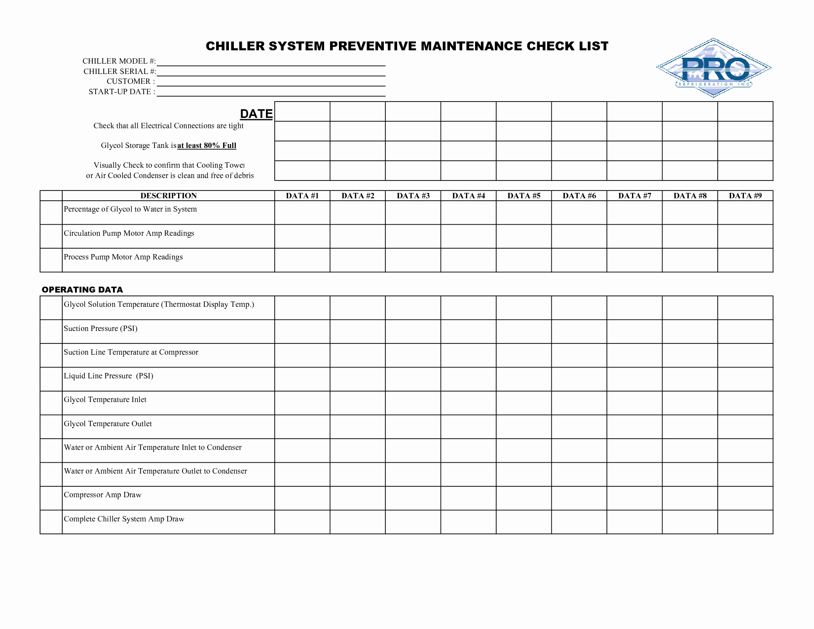 Best S Of Hotel Preventive Maintenance Blank forms