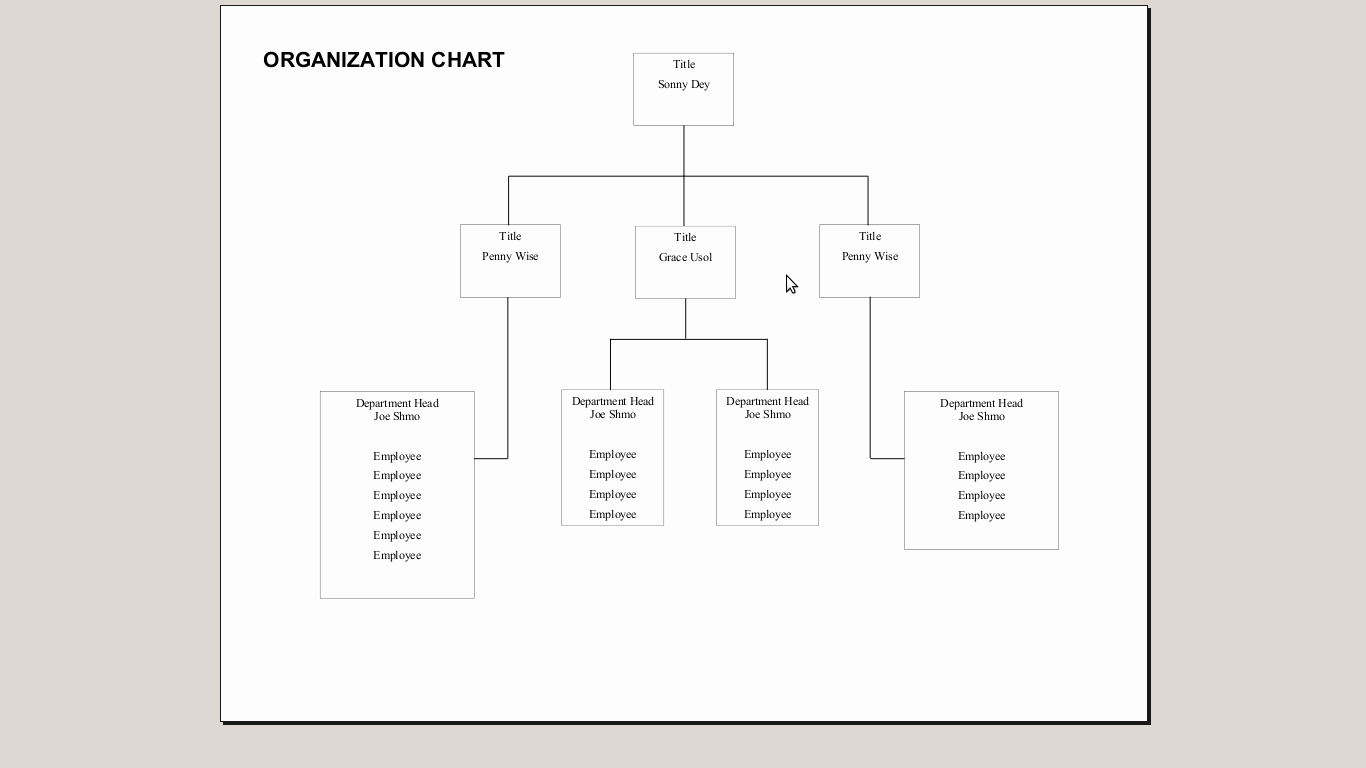 Best S Of organizational Chart Template Fillable