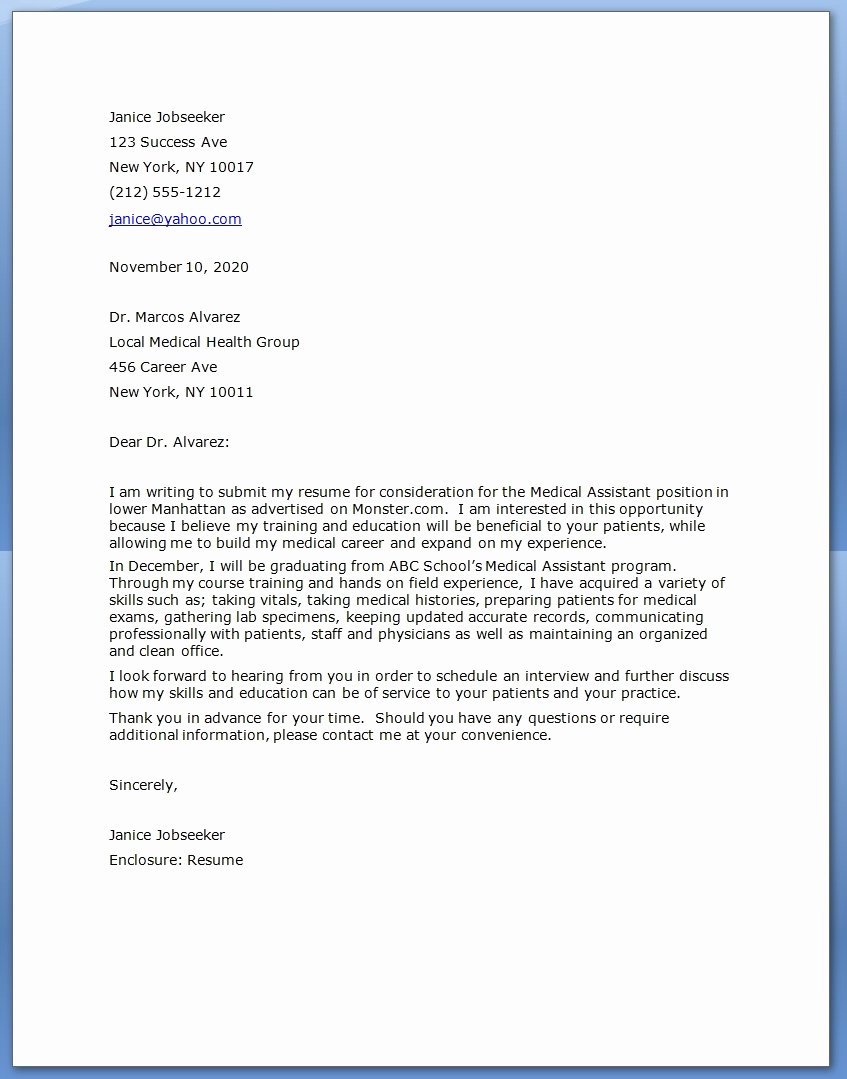 Best S Of Physician assistant Cover Letter