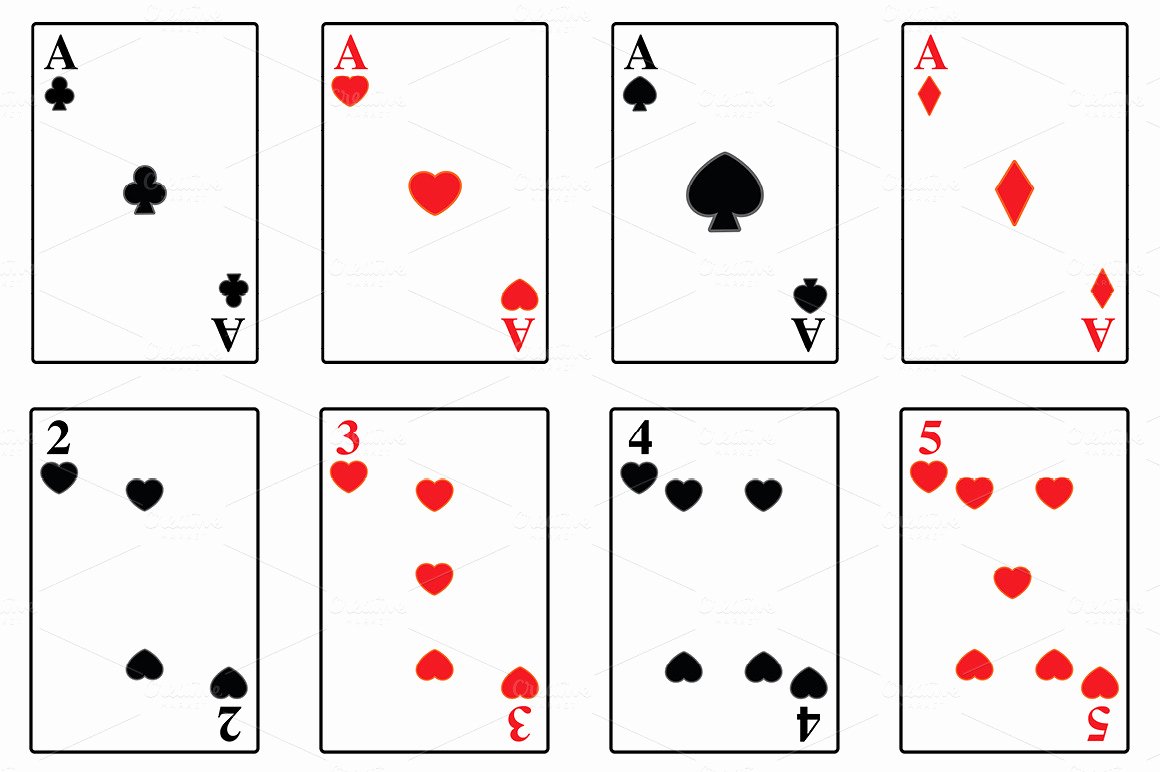 Best S Of Playing Card Template Playing Card Deck