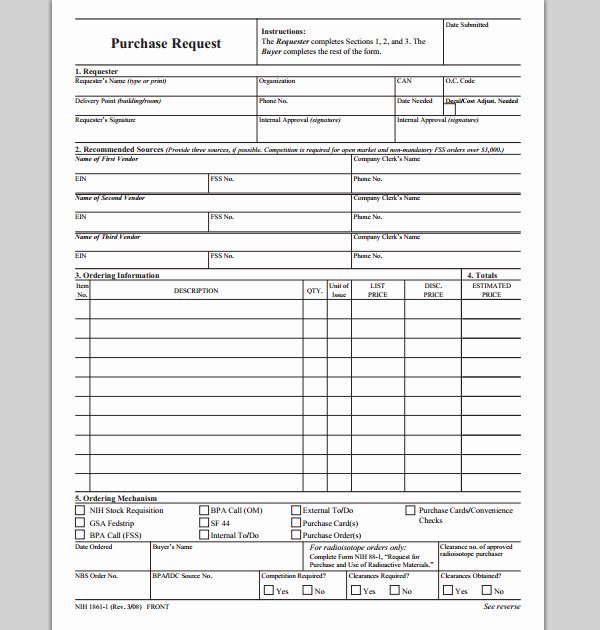 Best S Of Purchase Request form Template Excel