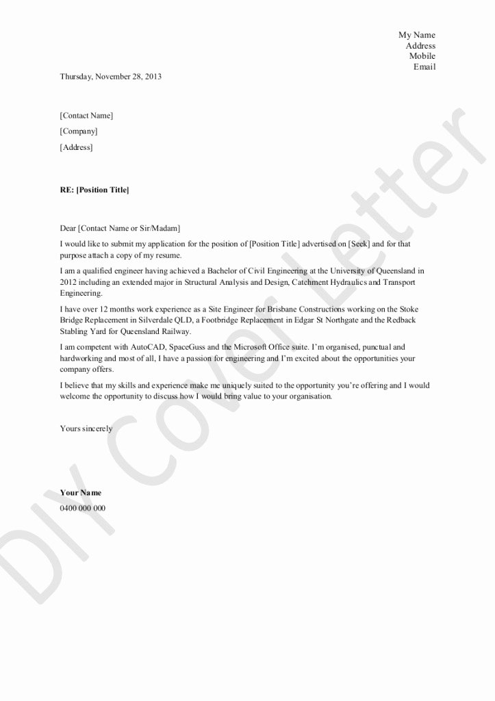 Best S Of Resume Cover Letter Template Word Sample