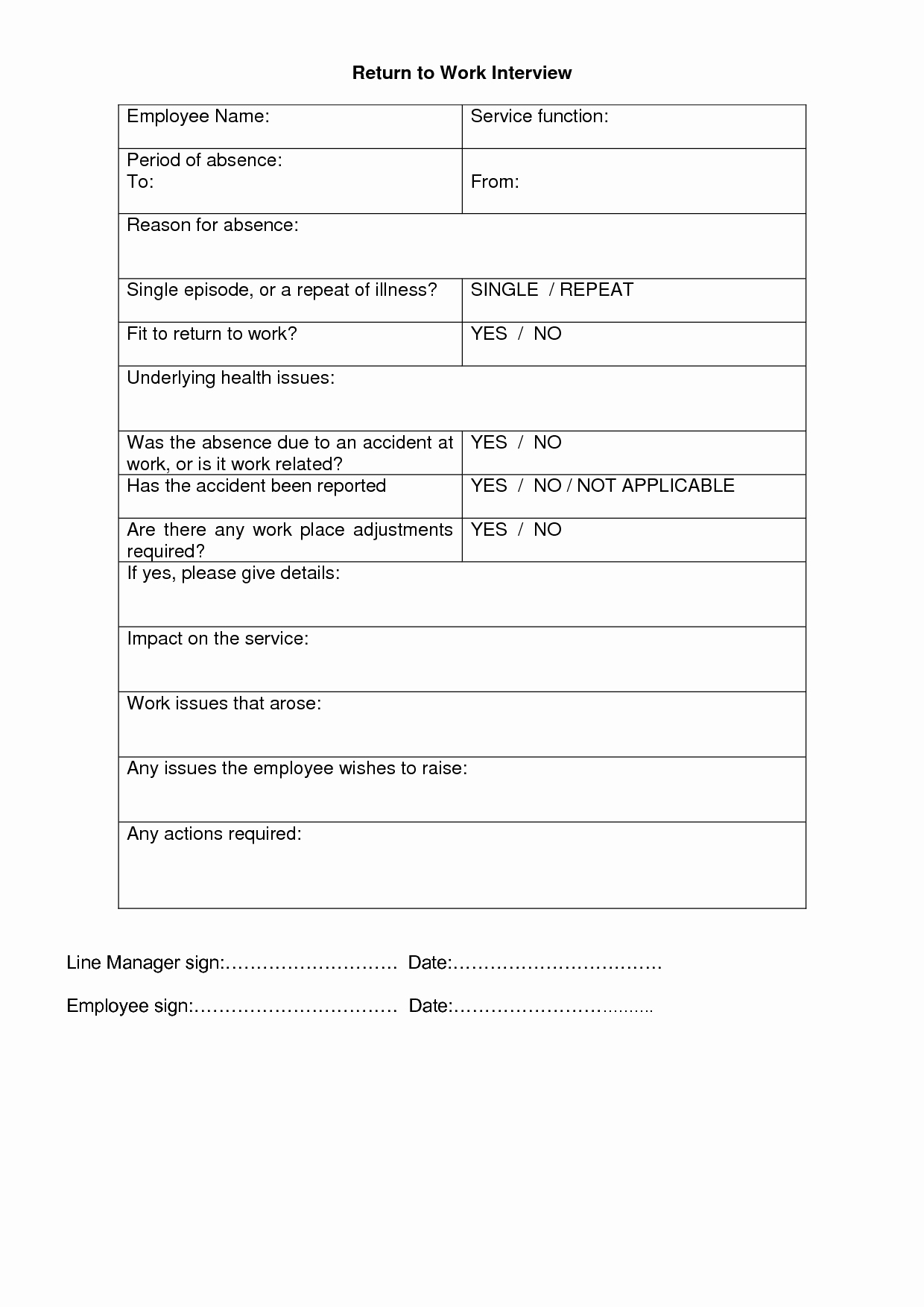 Best S Of Return to Work Excuse Template Return to