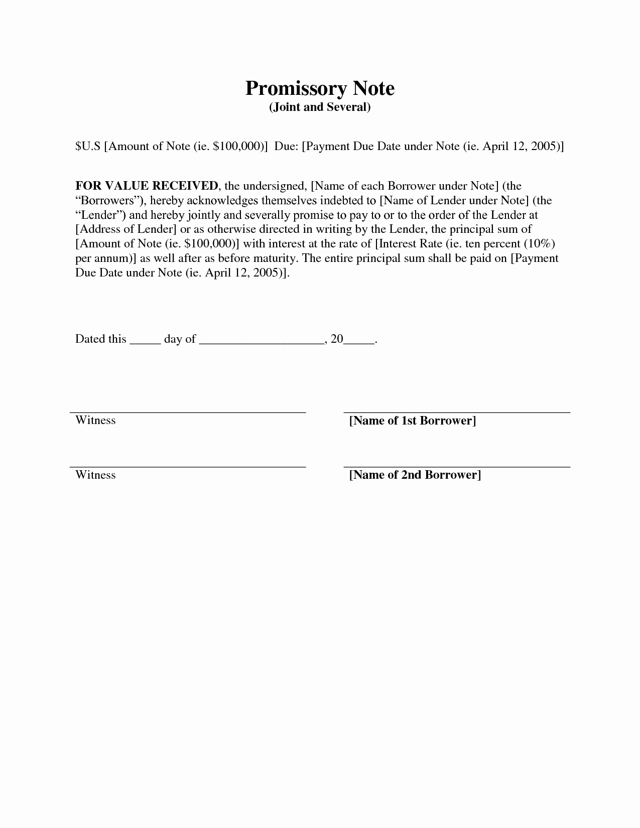 Best S Of Simple Florida Promissory Note form