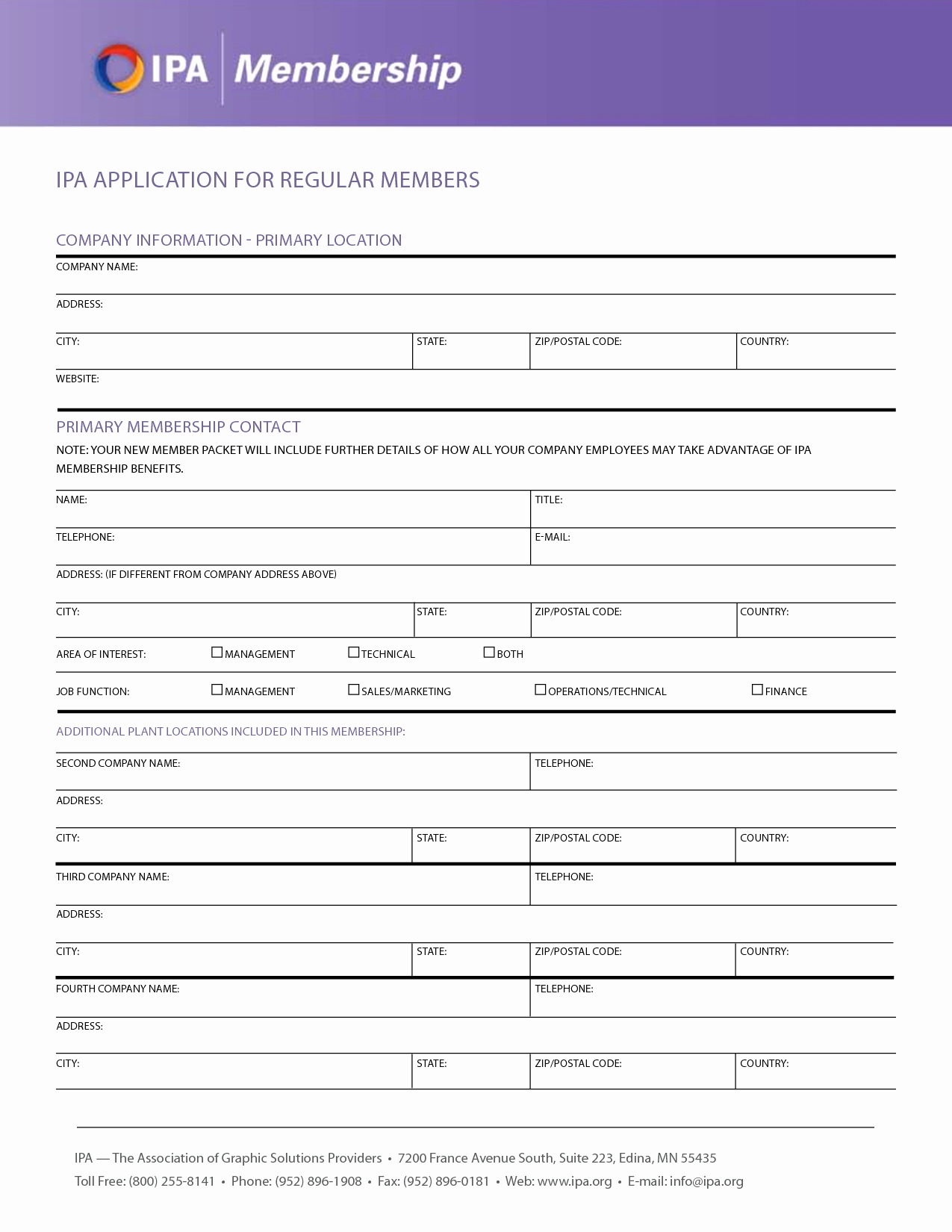 Best S Of Standard Job Application Printable form
