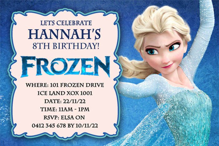 Best Selection Of Frozen Personalized Birthday Invitations