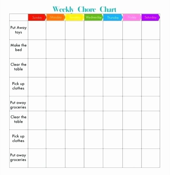 Best Weekly Chore Charts Ideas Daily In with Free