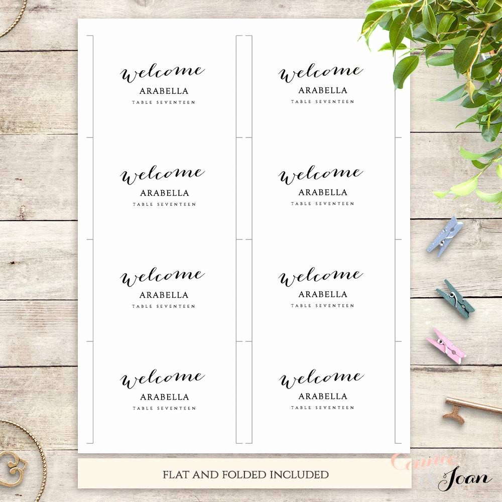 Bettie Printable Wedding Table Number Template Connie